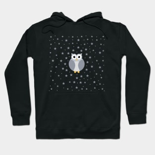 Cute Adorable Night Owl Bird Dark Hoodie